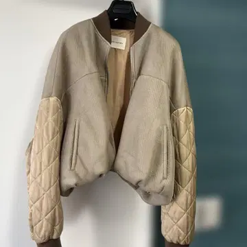 DRIES VAN NOTEN 베이지 점퍼 엑스트라 스몰