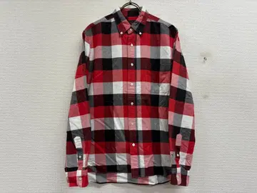 빔즈 플러스 BEAMS+ 블록 체크 버튼 다운 셔츠 A25389