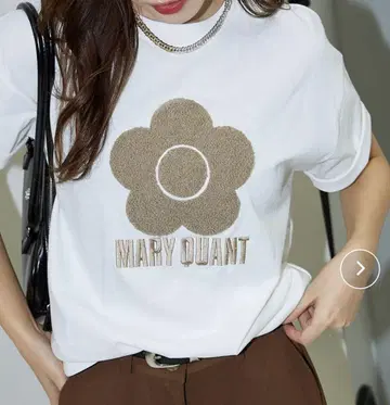 MARY QUANT 플라워 모티프 티셔츠 S