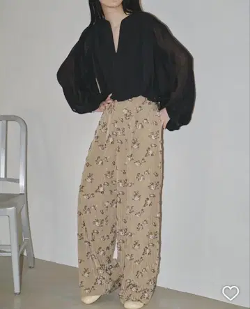 Flower Jacquard Trousers