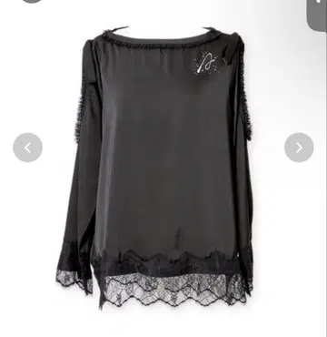 Open shoulder ribbon printed satin tops