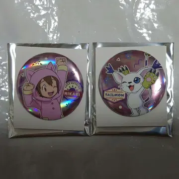 디지몬 어드벤처 캔뱃지 잠자는 모습 ver. 이슬이(히카리) 테일몬