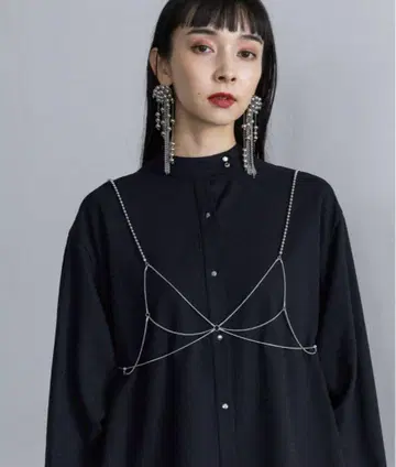 HARE 체인 뷔스티에 실버