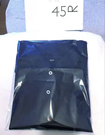 미사용 45R 해마 자수 피케 셔츠