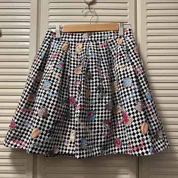 Honey Bunch 플레어 스커트 체크 무늬 허니번치 양산형 앨리스