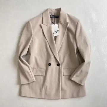 새상품 zara 더블 브레스트 사양 오버사이즈 블레이저 S 테일러드