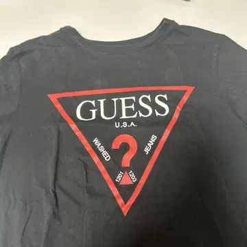 GUESS 블랙 티셔츠 M