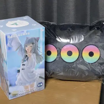 Nachoneko 나쵸 고양이 피규어 커다란 헨냐 쿠션 trio