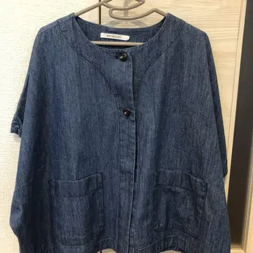 SUN VALLEY 데님 반팔 겉옷