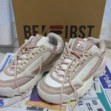 BE:FIRST 스니커즈 크림/핑크