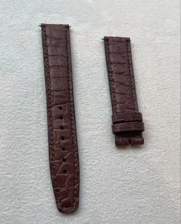 IWC 브라운 가죽 벨트 크로코