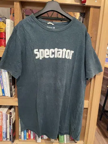 잡지 Spectator 'LOGO' 티셔츠 고품질 레어