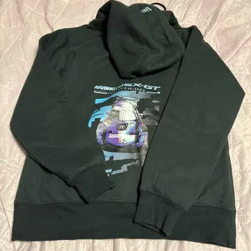 New Era 블랙 후드 부착 후드티 M 사이즈