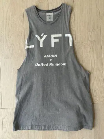 LYFT 탱크탑 M 그레이 JAPAN x UK