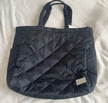 BILLABONG 빌라봉 블랙 퀼팅 토트백