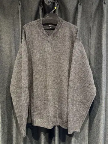 UNIQLO C 릴랙스 V넥 스웨터 그레이 XL