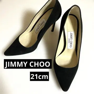 JIMMY CHOO 지미추 스웨이드 가죽 펌프스 블랙 34