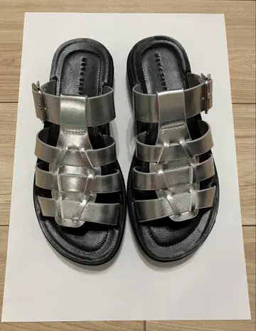 앤드에스티 실버 샌들 여성용