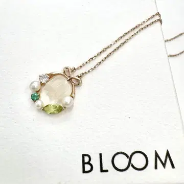 BLOOM 블루 K10 핑크 골드 목걸이 5월 탄생화 스즈란