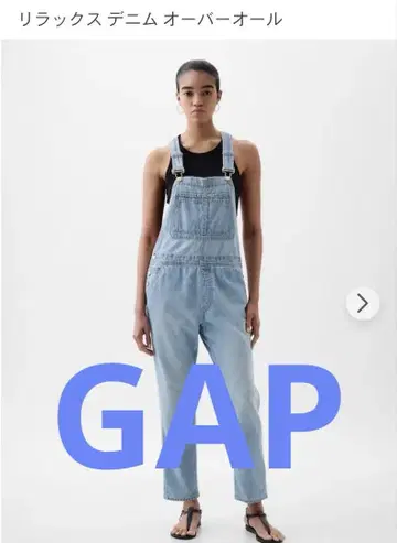 GAP 릴랙스 데님 오버롤 라이트 인디고