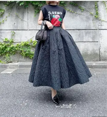 cygne 자카드 볼륨 스커트 Mila