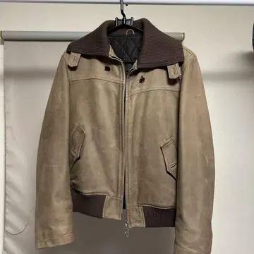 UNITED ARROWS 숏 기장 브라운 가죽 자켓