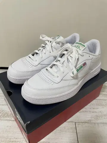 Reebok CLUB C 85 화이트/그린 27cm