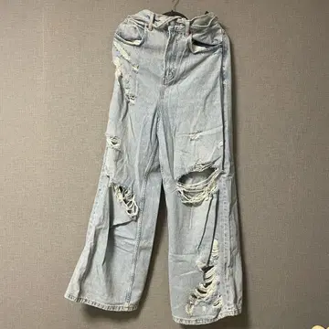ZARA 데미지 가공 데님 청바지 EUR34