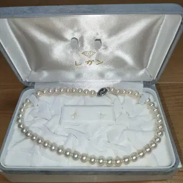 [레간] 진주 목걸이 실버 클로징