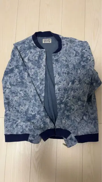 [ TEMPTATION ] 올 패턴 블루종 자켓 데님풍 L 상당