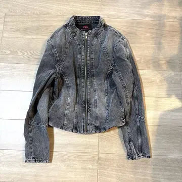 ZARA AMSTERDAD EDITION 라이더 데님 재킷 S