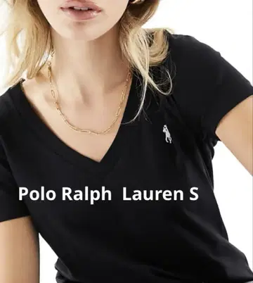 polo 랄프 로렌 코튼 저지 V넥 티셔츠