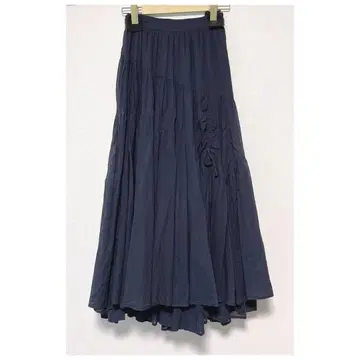 asymmetric tiered cotton-voile skirt