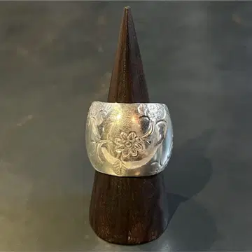 SILVER925 BIG FLOWER WIDE RING / 실버 / 반지