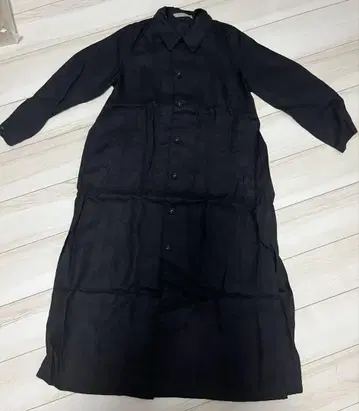 키나루 별주 포그린워크 블랙 롱 셔츠 원피스 긴팔
