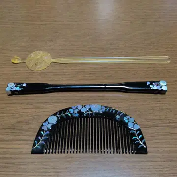 일본 전통 의상 소품 세트 꽃무늬