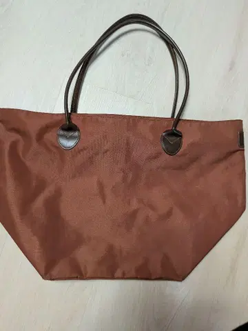 에르베샤펠리에 브라운 나일론 숄더백 대용량 A4