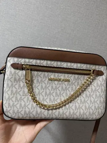 MICHAEL KORS 숄더백 중형 베이지/브라운