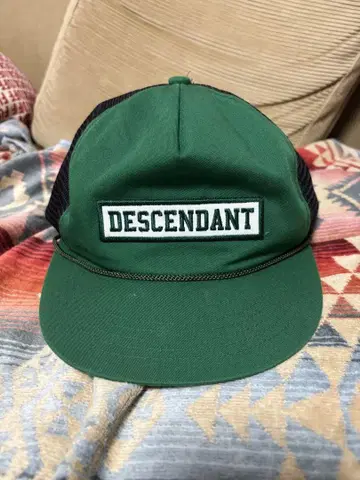 DESCENDANT 그린 메쉬 백 캡