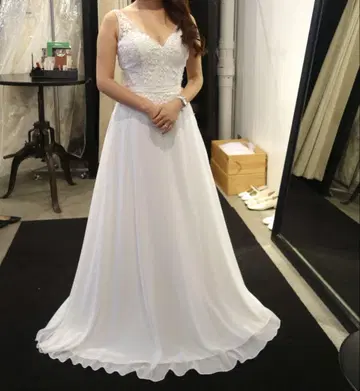 MORILEE 화이트 웨딩 드레스