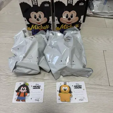 POPMART Disney 2개 세트 키링 구피 플루토