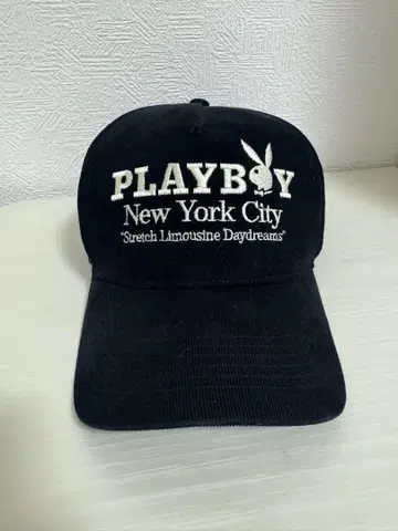 야마다 렌 playboy 캡 cap 플레이보이 블랙 코듀로이