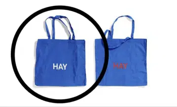HAY TOTE BAG Lsize 블루