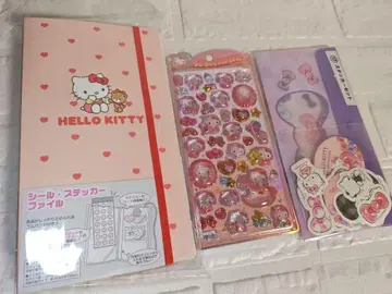 HELLO KITTY 씰 파일 & 울퉁불퉁 팝 씰 & 스티커 세트