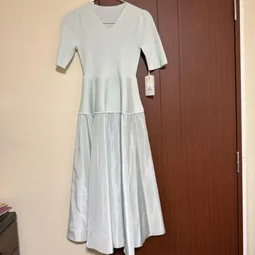 민트 반팔 티셔츠 원피스 38