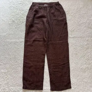 FLAX 리투아니아 린넨 이지 팬츠 브라운 M 사이즈