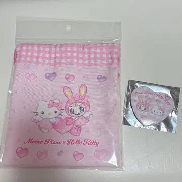 메조피아노 x 헬로키티 엔젤 BOX 복조리, 캔뱃지