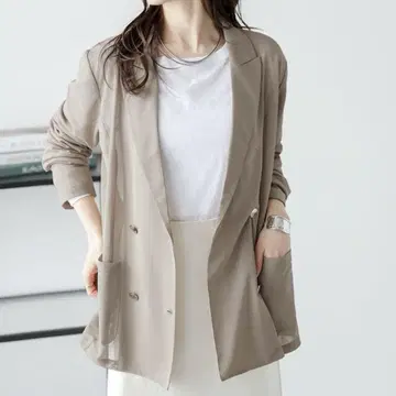 썸머 자켓 메쉬 베이지