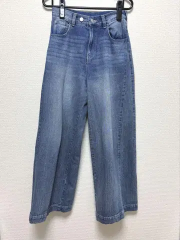 Chico 루즈 와이드 데님 블루