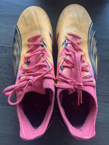 PUMA 축구화 스파이크 오렌지/핑크